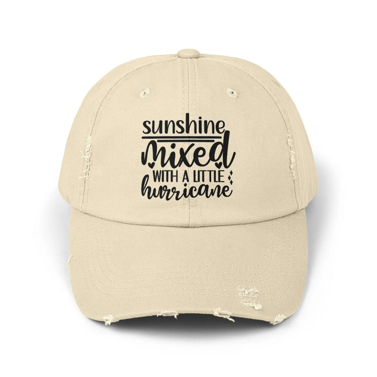 Unisex Distressed Cap, Full of Sarcasm fun baseball head cap, Humorous Casual everyday clothing wear, Travel hat