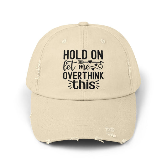 Unisex Distressed Cap, Humorous baseball cap, gender neutral Silly hat, Casual Everyday head cap, Informal wear, Fishing head cap
