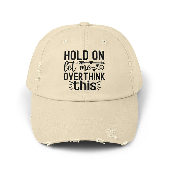 Unisex Distressed Cap, Humorous baseball cap, gender neutral Silly hat, Casual Everyday head cap, Informal wear, Fishing head cap