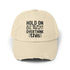 Unisex Distressed Cap, Humorous baseball cap, gender neutral Silly hat, Casual Everyday head cap, Informal wear, Fishing head cap