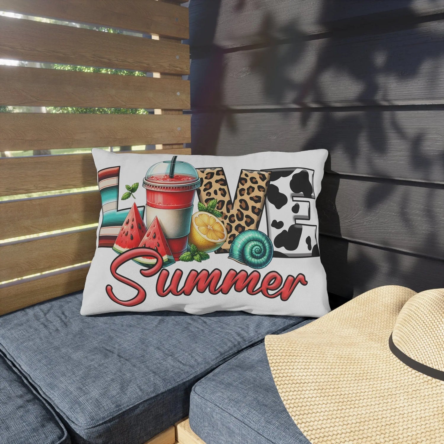 Outdoor Pillows, Summer outside patio furniture throw pillow, Poolside lounge pillow, Stylish Custom poolside lounge pillow The Aurora Touch