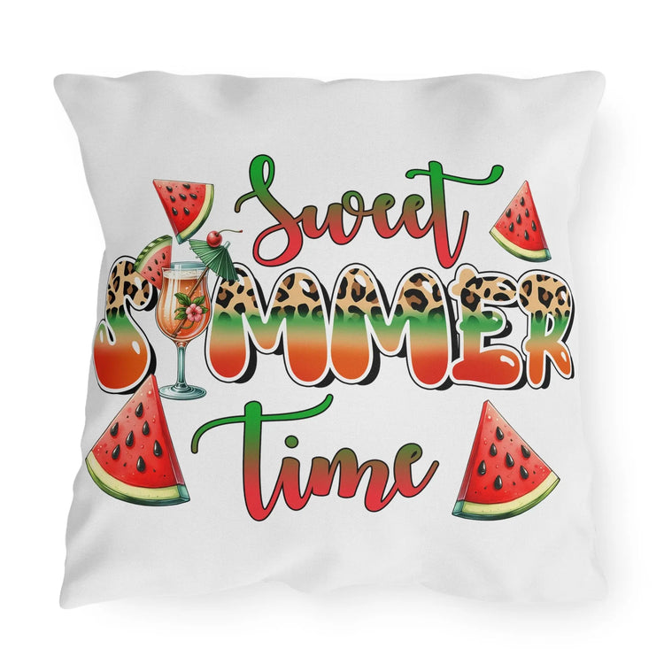 Outdoor Pillows, Two-sided Outside Casual Summer Fun decorated all purpose pillow, Sunny Bright Pool side lounge throw pillow, Custom design