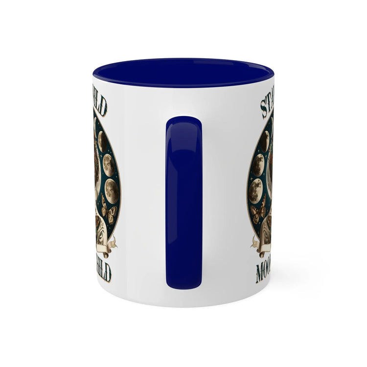 Colorful Mugs, 11oz, Moon Child Tarot Card Coffee Mug, Celestial Spiritual Art, Custom artistic everyday drinking cup, special gift item