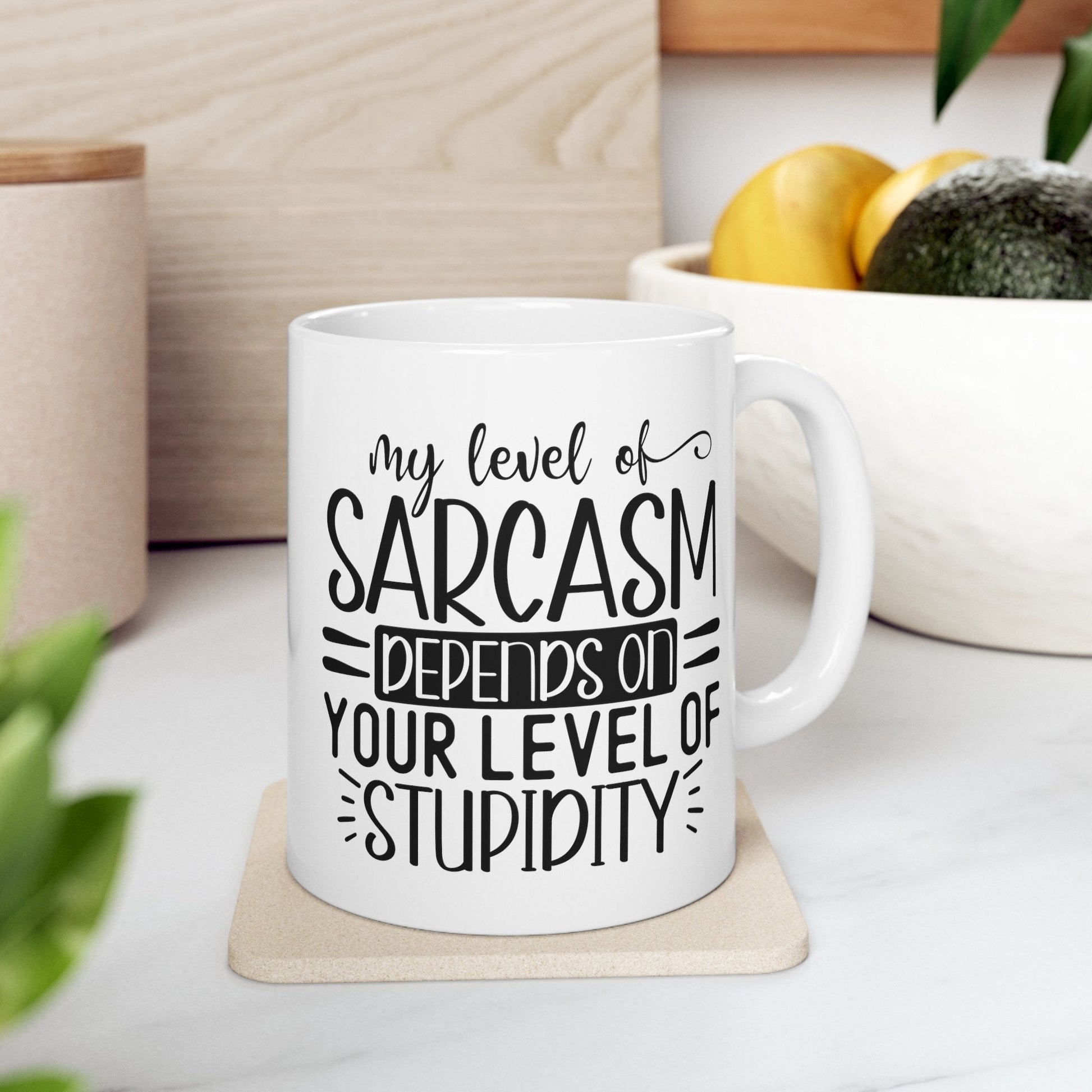 Ceramic Mug, (11oz, 15oz), Humorous silly coffee tea hot chocolate everyday mug, office employee funny gift item, silly Novelty gift