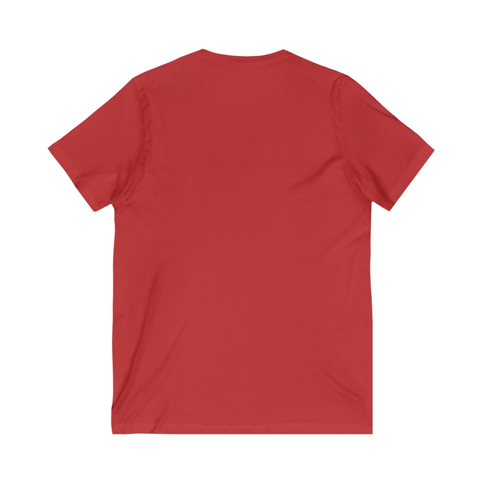 Unisex Jersey Short Sleeve V-Neck Tee, Humorous casual wear, Simple Minimilist Shirt, Cool Light Clothing wear, AllGender Wear