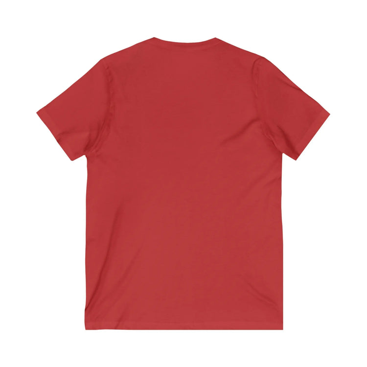 Unisex Jersey Short Sleeve V-Neck Tee, Humorous casual wear, Simple Minimilist Shirt, Cool Light Clothing wear, AllGender Wear