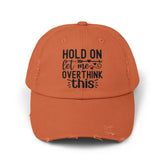 Unisex Distressed Cap, Humorous baseball cap, gender neutral Silly hat, Casual Everyday head cap, Informal wear, Fishing head cap