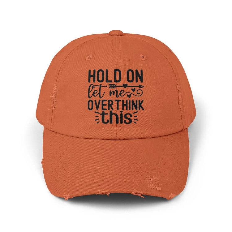 Unisex Distressed Cap, Humorous baseball cap, gender neutral Silly hat, Casual Everyday head cap, Informal wear, Fishing head cap