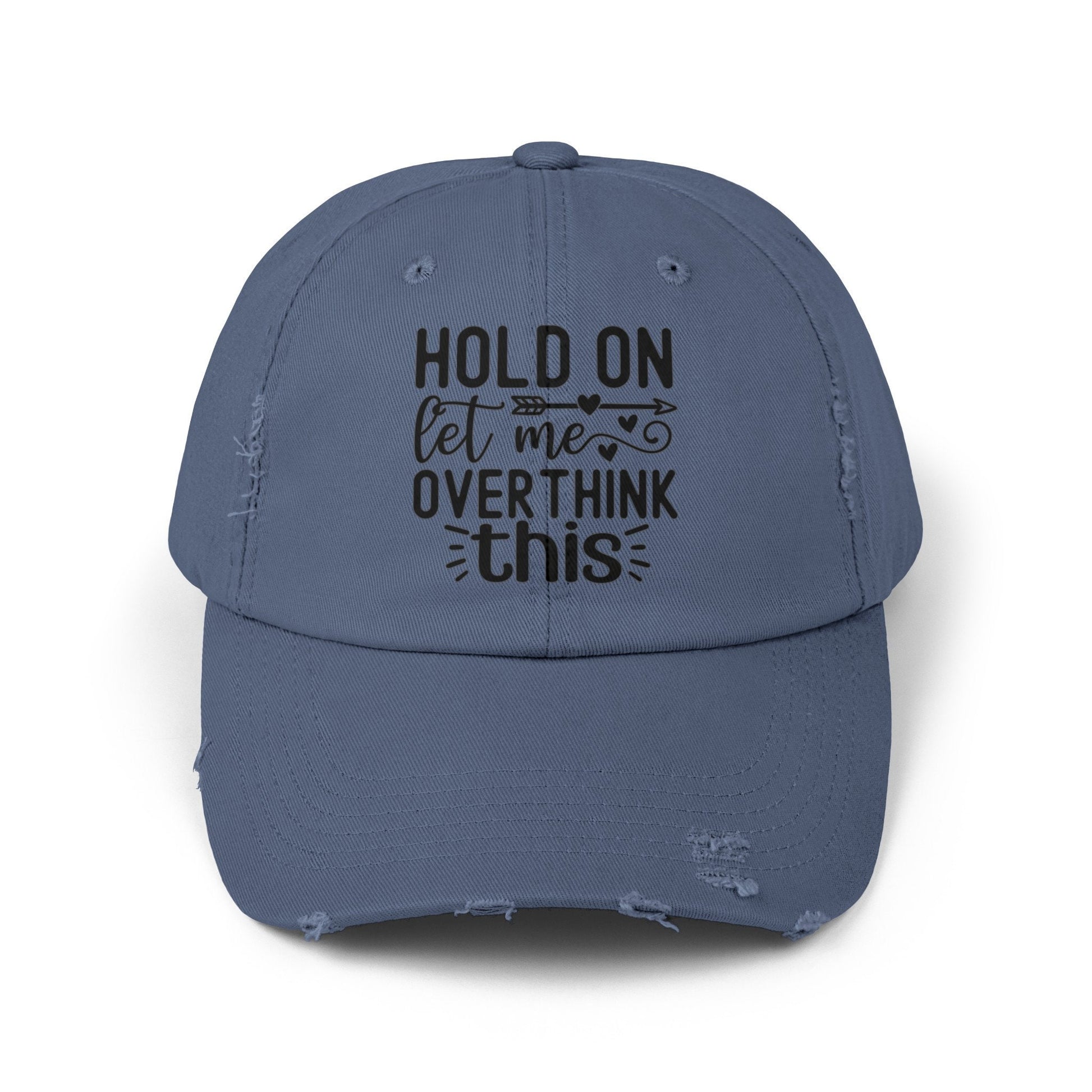 Unisex Distressed Cap, Humorous baseball cap, gender neutral Silly hat, Casual Everyday head cap, Informal wear, Fishing head cap