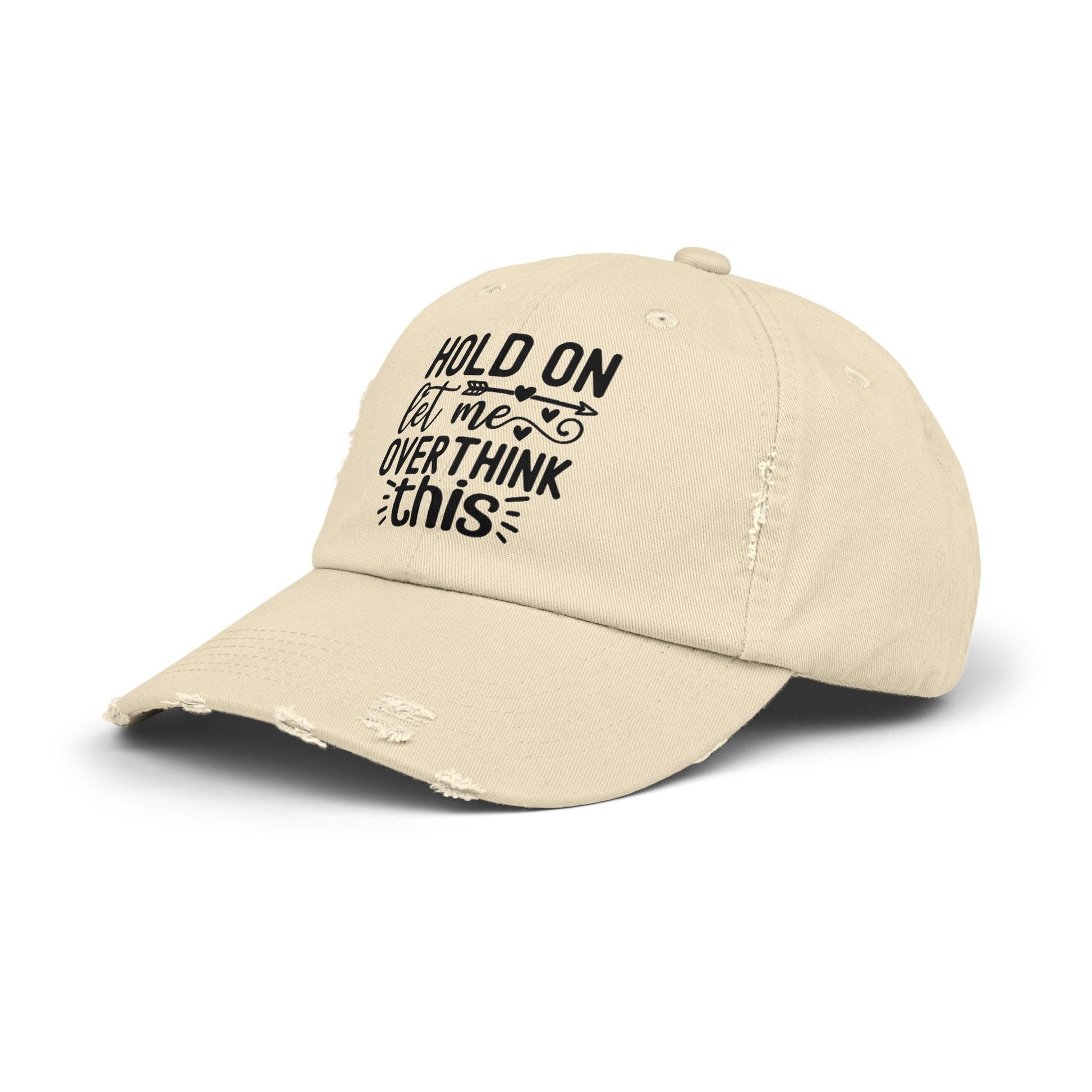 Unisex Distressed Cap, Humorous baseball cap, gender neutral Silly hat, Casual Everyday head cap, Informal wear, Fishing head cap