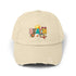 Unisex Distressed Cap, Beach Life Casual Cap, Everyday Simple Casual laid back Beach Wear, everyday hat