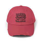 Unisex Distressed Cap, Full of Sarcasm fun baseball head cap, Humorous Casual everyday clothing wear, Travel hat The Aurora Touch