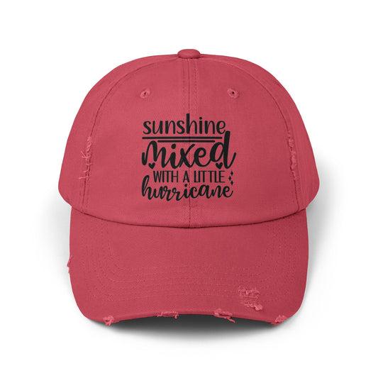 Unisex Distressed Cap, Full of Sarcasm fun baseball head cap, Humorous Casual everyday clothing wear, Travel hat
