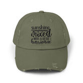 Unisex Distressed Cap, Full of Sarcasm fun baseball head cap, Humorous Casual everyday clothing wear, Travel hat The Aurora Touch
