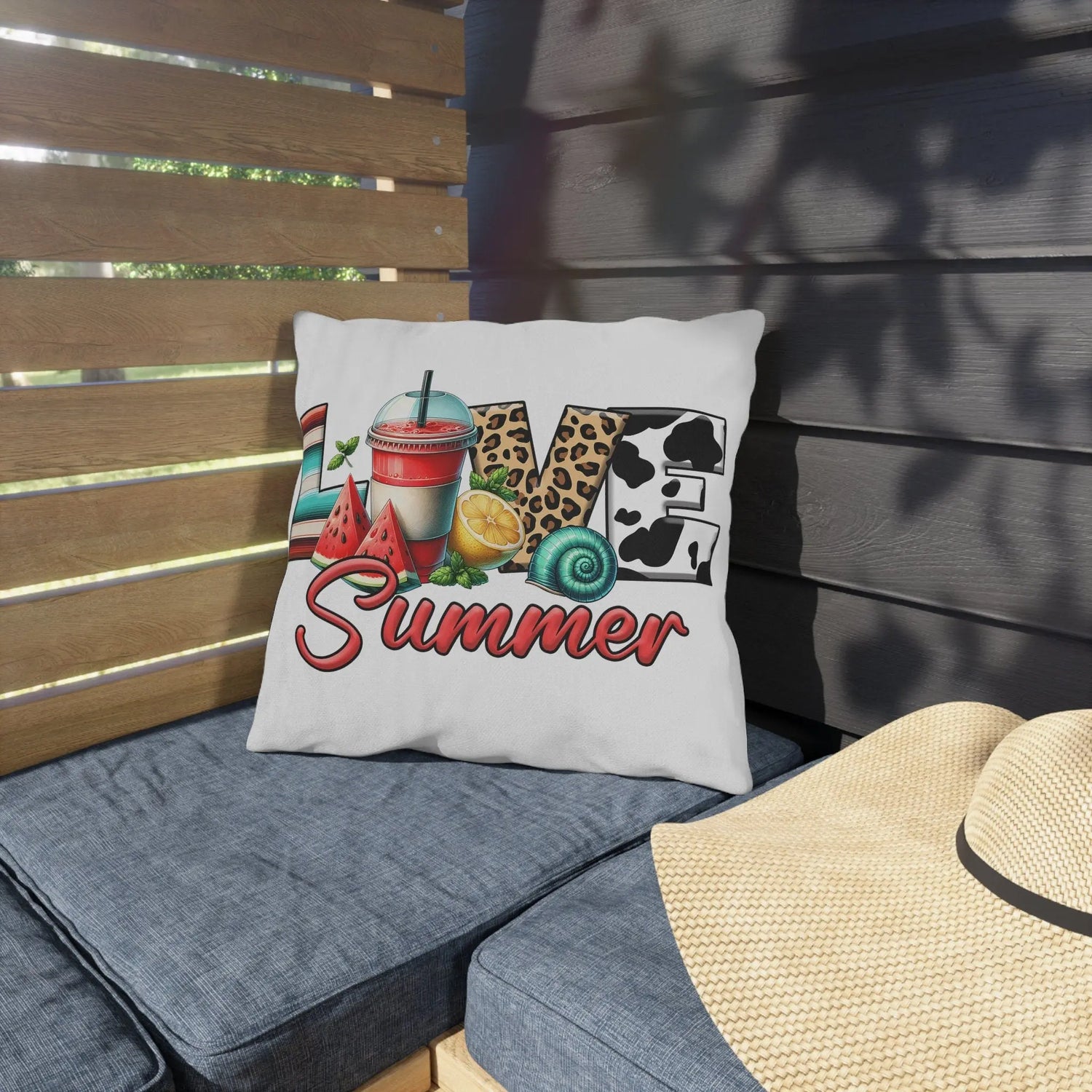 Outdoor Pillows, Summer outside patio furniture throw pillow, Poolside lounge pillow, Stylish Custom poolside lounge pillow The Aurora Touch
