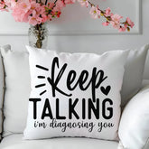 Spun Polyester Square Pillow, Sarcastic couch pillow, Humorous house decor The Aurora Touch