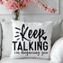 Spun Polyester Square Pillow, Sarcastic couch pillow, Humorous house decor The Aurora Touch