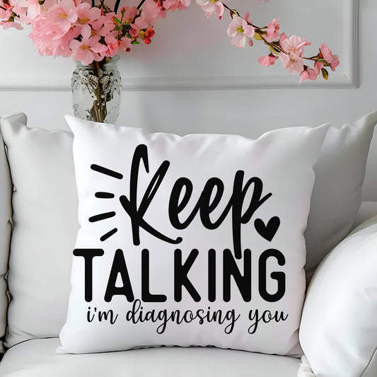 Spun Polyester Square Pillow, Sarcastic couch pillow, Humorous house decor