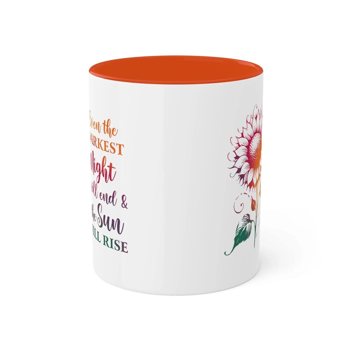 Colorful Mugs, 11oz, Coloroful positive empowering tea coffee mug, Custom motivational gift, Everyday office beverage cup, pick me up items