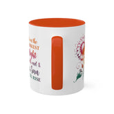 Colorful Mugs, 11oz, Coloroful positive empowering tea coffee mug, Custom motivational gift, Everyday office beverage cup, pick me up items