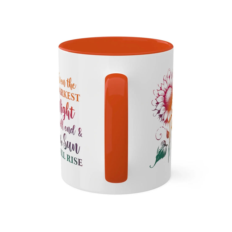Colorful Mugs, 11oz, Coloroful positive empowering tea coffee mug, Custom motivational gift, Everyday office beverage cup, pick me up items