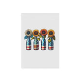 Garden & House Banner, patriotic US National sunflower flag design for outdoor stylish American garden decor
