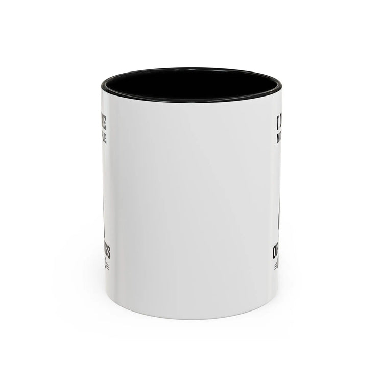 Accent Coffee Mug (11, 15oz), black cat sarcastic humorous saying everyday kitchen coffee tea color accent funny gift mug