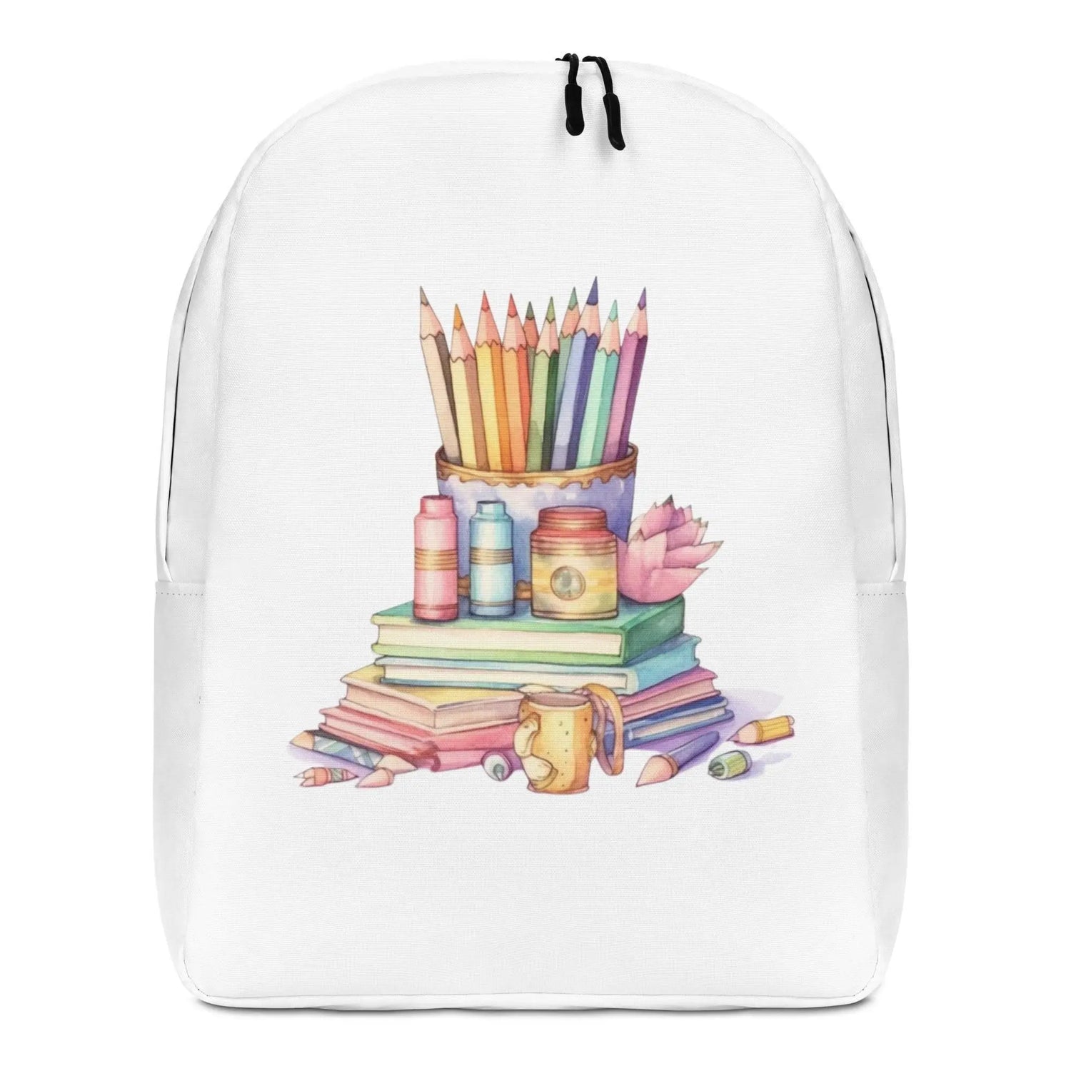 Minimalist Backpack, Casual simple everyday book laptop Ipad school carry bag The Aurora Touch