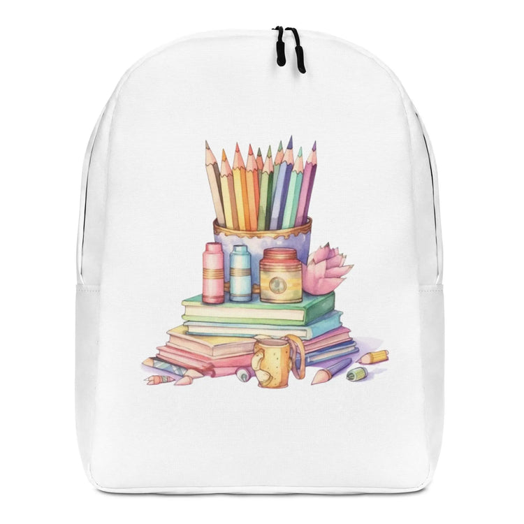 Minimalist Backpack, Casual simple everyday book laptop Ipad school carry bag The Aurora Touch