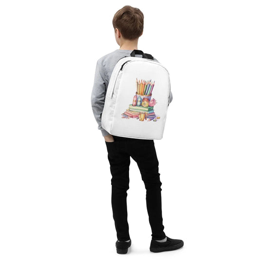 Minimalist Backpack, Casual simple everyday book laptop Ipad school carry bag The Aurora Touch