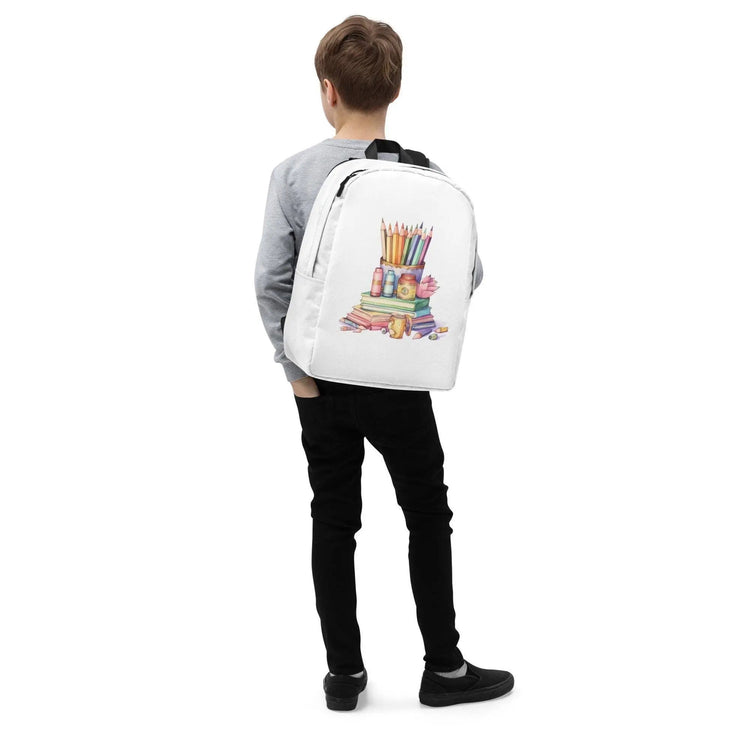 Minimalist Backpack, Casual simple everyday book laptop Ipad school carry bag The Aurora Touch