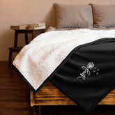 Premium sherpa blanket, embroidered faith inspirational soft plush comfy couch bed casual cozy throw blanket The Aurora Touch