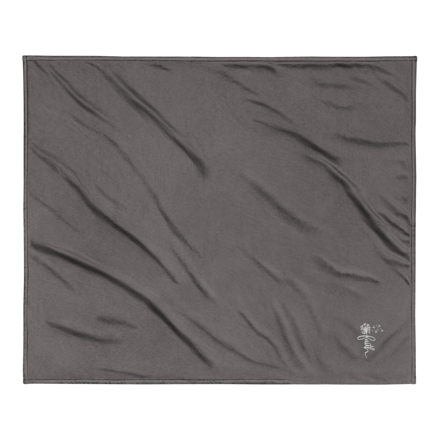 Premium sherpa blanket, faith inspirational soft plush comfy couch bed side casual cozy throw blanket