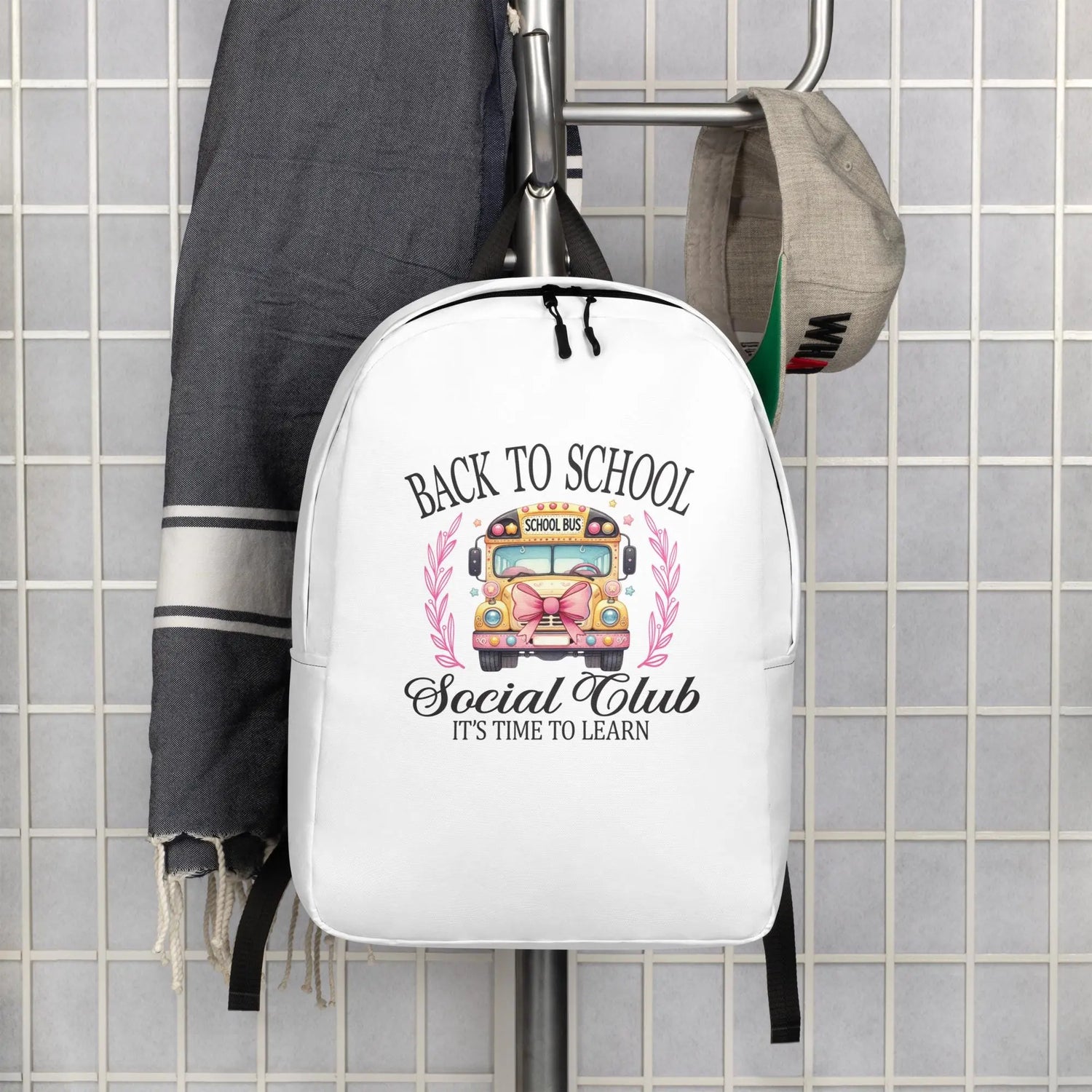 Minimalist Backpack, Back to school classic all purpose elementary middle scholl junior high high school tote carry bag back pack The Aurora Touch