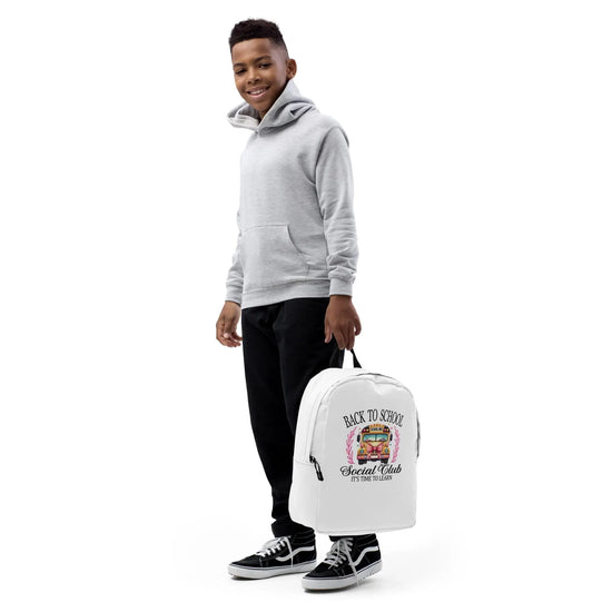 Minimalist Backpack, Back to school classic all purpose elementary middle scholl junior high high school tote carry bag back pack The Aurora Touch