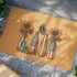 Doormat, USA custom outdoor decorative personalized natural sturdy outdoor floral decor personalized stepping mat The Aurora Touch