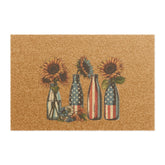 Doormat, USA custom outdoor decorative personalized natural sturdy outdoor floral decor personalized stepping mat The Aurora Touch
