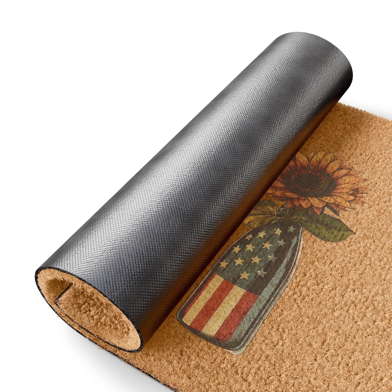 Doormat, USA custom outdoor decorative personalized natural sturdy outdoor floral decor personalized stepping mat The Aurora Touch