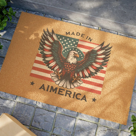 Doormat, Made in America Humorous Front Door customized personal outdoor doormat, great outdoor decor for the Home The Aurora Touch