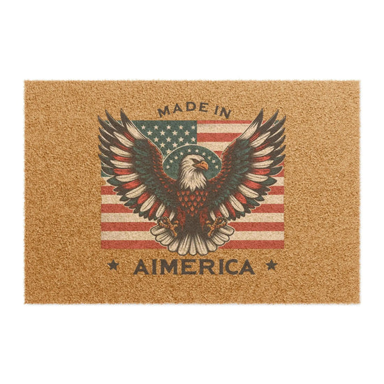 Doormat, Made in America Humorous Front Door customized personal outdoor doormat, great outdoor decor for the Home The Aurora Touch