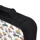 Lunch Bag, Elementary kindergarten preschool child cute animal car print everyday food snack carry lunch pail box The Aurora Touch