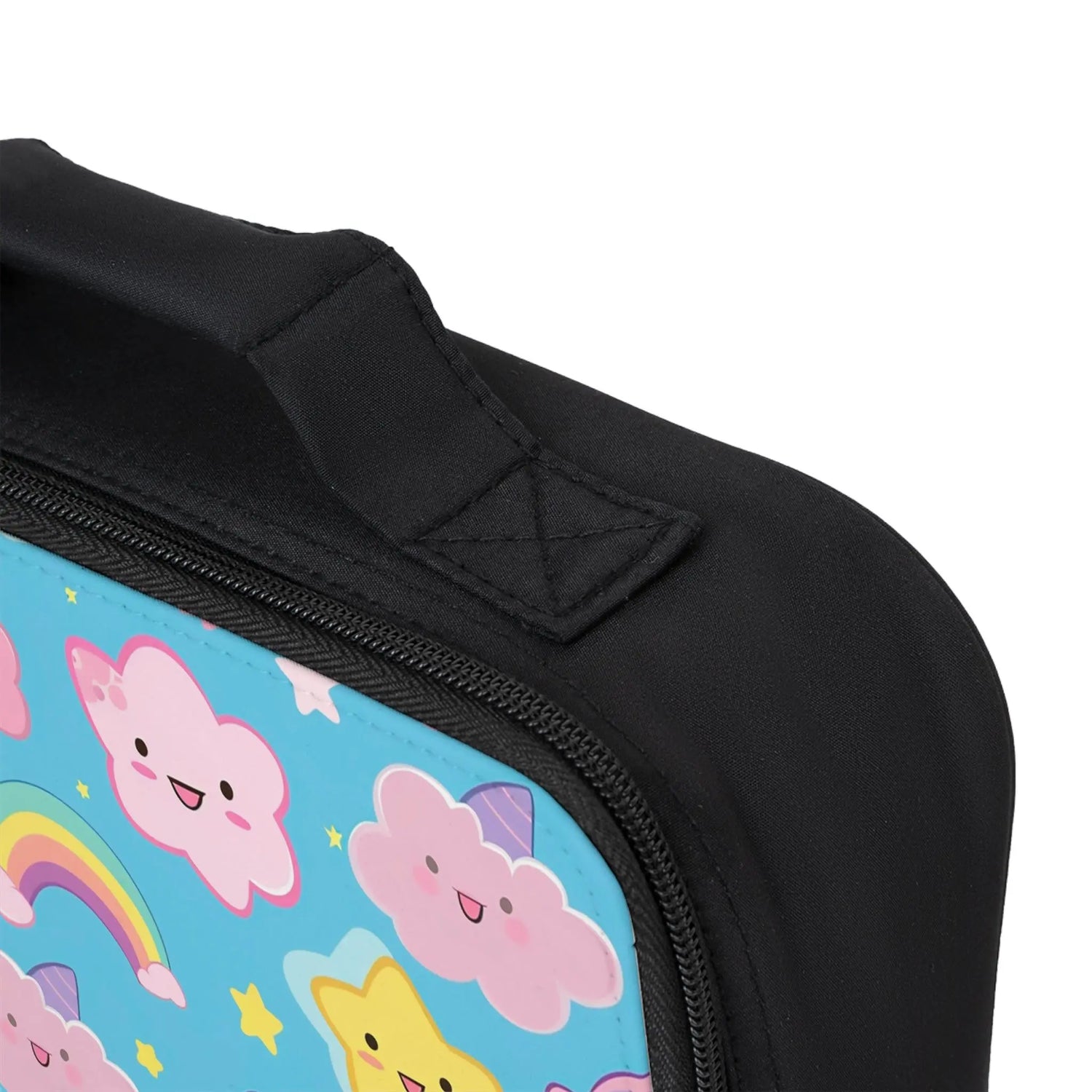 Lunch Bag, Preschool kindergarten elementary adorable rainbow star colorful pastel child school age appropriate everyday snack lunch box The Aurora Touch