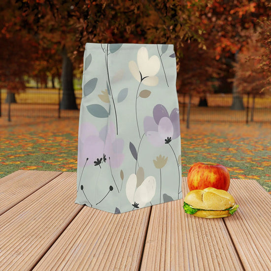 Polyester Lunch Bag, backtoschool easy opening floral design travel snack lunch food bag great for all ages The Aurora Touch