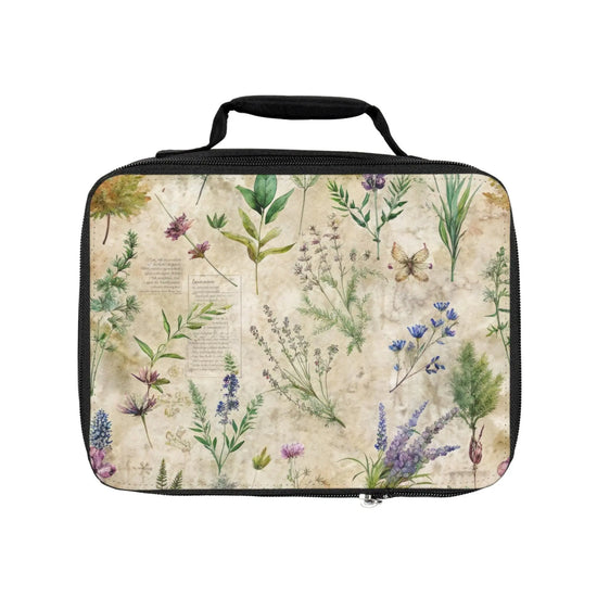 Lunch Bag, Vintage pretty lavender minimilist style design all ages food lunch box for picnic school trip work and travel The Aurora Touch