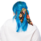 All-over print bandana, pretty ethnic floral design print multifunction everyday school work home stylish minimilist kerchief wrap bandana The Aurora Touch