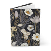 Hardcover Journal Matte, Floral all over print classy stylish back to school office home recipe writing class note taking book The Aurora Touch