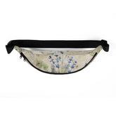 Fanny Pack, Lavendar floral pattern design all occasion roomy on the go accessory travel work school fun waistline pouch The Aurora Touch