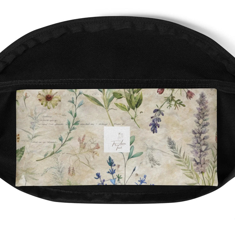 Fanny Pack, Lavendar floral conventional roomy all purpose on the go accesory travel work school fun waistline pouch