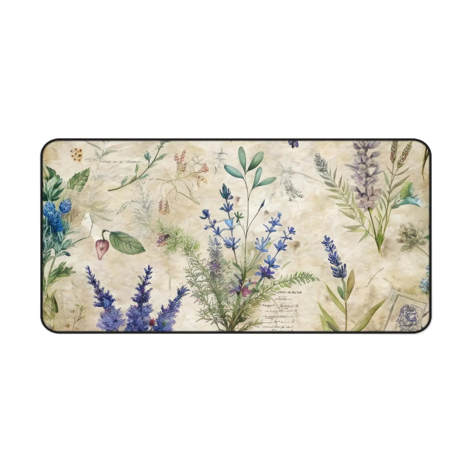 Desk Mat, lavendar floral print back to school college work home office thick keyboard mouse practical desk pad The Aurora Touch