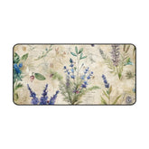 Desk Mat, lavendar floral print back to school college work home office thick keyboard mouse practical desk pad The Aurora Touch